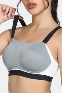 Zelocity High Impact Quick Dry Sports Bra- Wild Dove — thumbnail 7